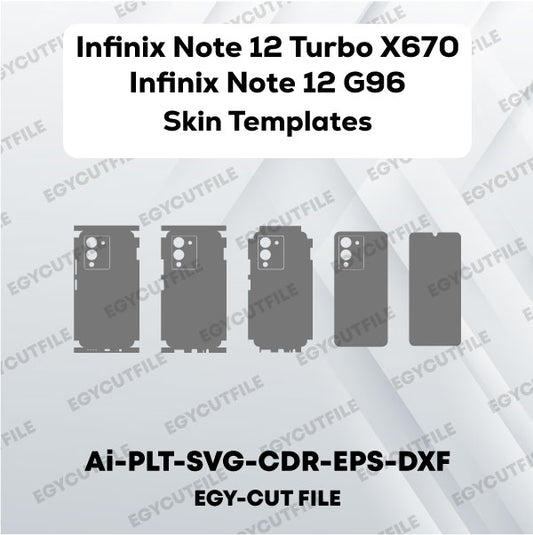 INFINIX Note 12 Turbo X670, Note 12 G96 Vector Skin Cut Files
