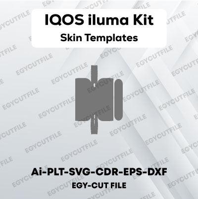 IQOS Iluma Kit Vector Skin Cut Files