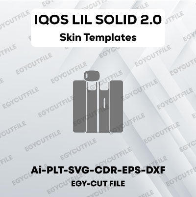 IQOS LIL SOLID 2.0 Vector Skin Cut Files