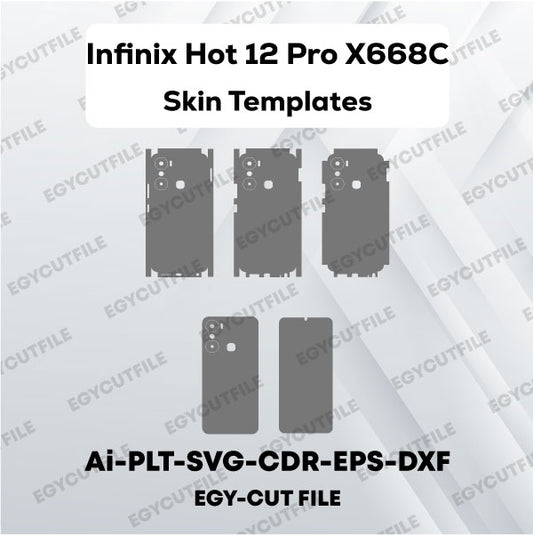 Infinix Hot 12 Pro X668C Vector Skin Cut Files