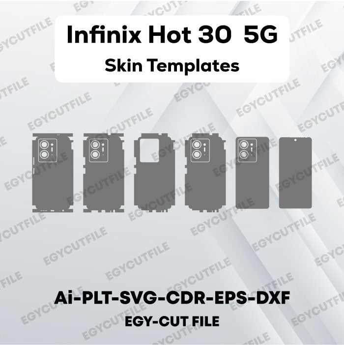 Infinix Hot 30 5G Vector Skin Cut Files