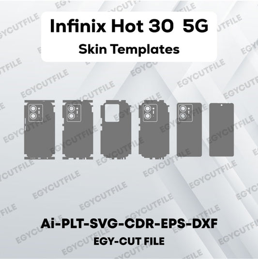 Infinix Hot 30 5G Vector Skin Cut Files