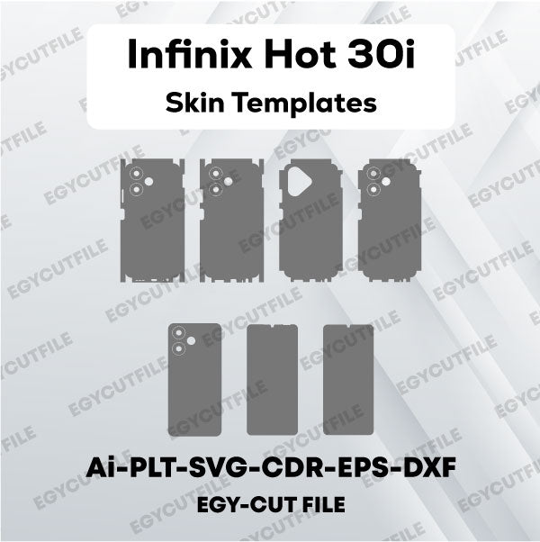 Infinix Hot 30i-Infinix Hot 30i NFC Vector Skin Cut Files