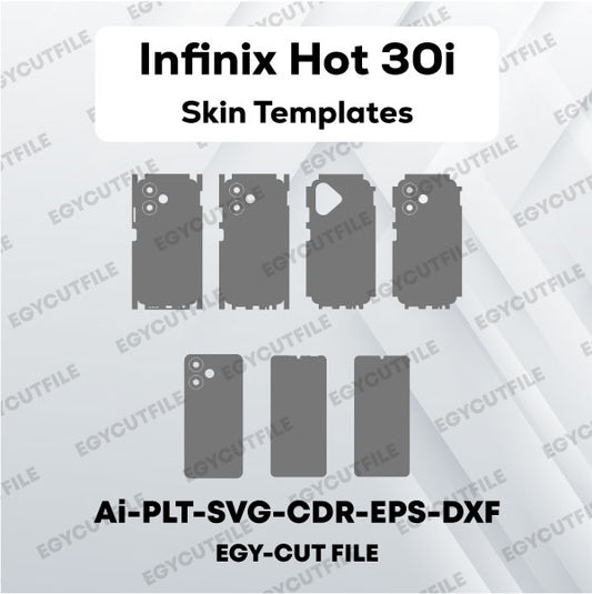 Infinix Hot 30i-Infinix Hot 30i NFC Vector Skin Cut Files