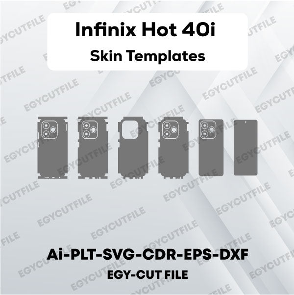 Infinix Hot 40i X6528B Vector Skin Cut Files