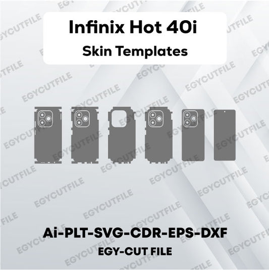 Infinix Hot 40i X6528B Vector Skin Cut Files