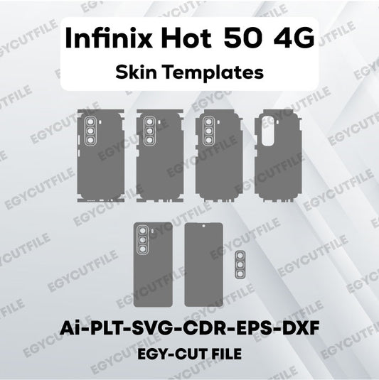 Infinix Hot 50 4G Vector Skin Cut Files