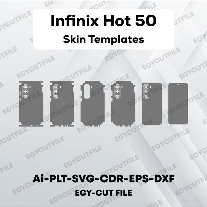 Infinix Hot 50 Vector Skin Cut Files