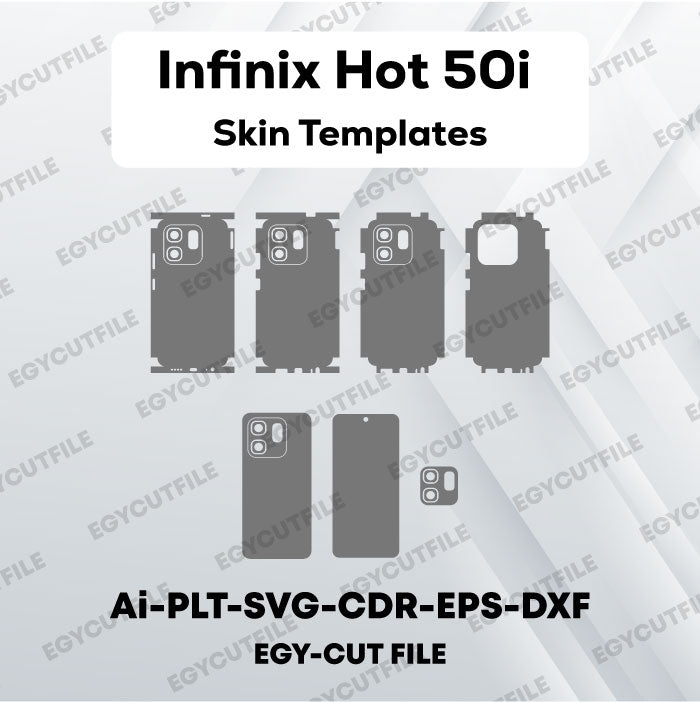 Infinix Hot 50i Vector Skin Cut Files