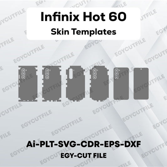 Infinix Hot 60 Vector Skin Cut Files