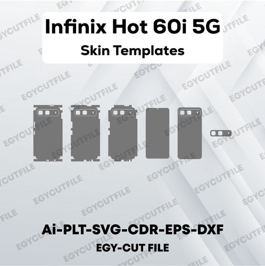 Infinix Hot 60i  5G Vector Skin Cut Files