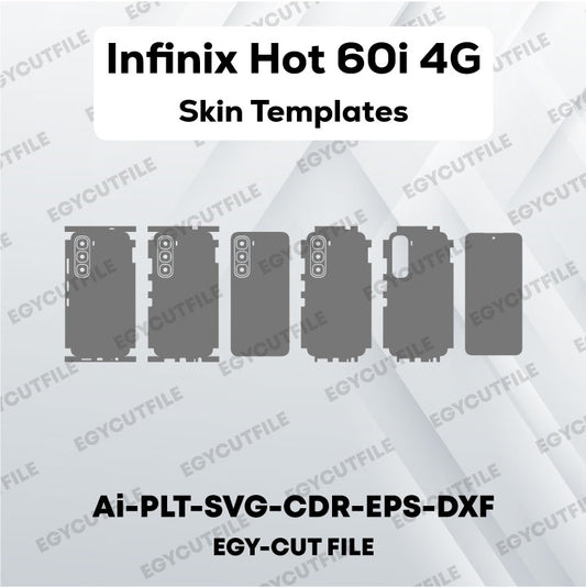Infinix Hot 60i 4G Vector Skin Cut Files