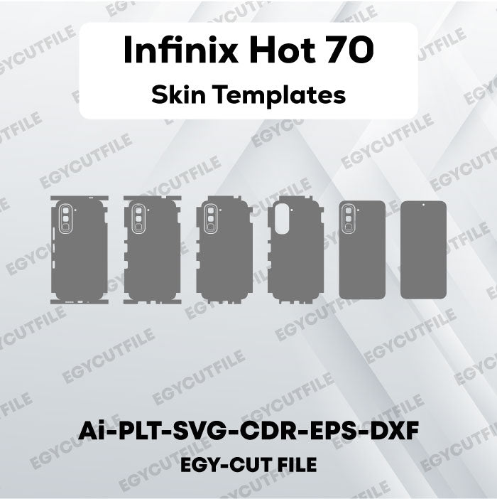 Infinix Hot 70 Vector Skin Cut Files
