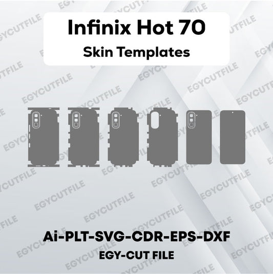 Infinix Hot 70 Vector Skin Cut Files