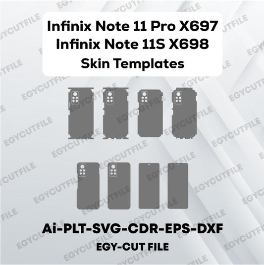 Infinix Note 11 Pro X697-Infinix Note 11S X698 Vector Skin Cut Files
