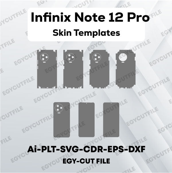 Infinix Note 12 Pro-Note 12 2023 Vector Skin Cut Files