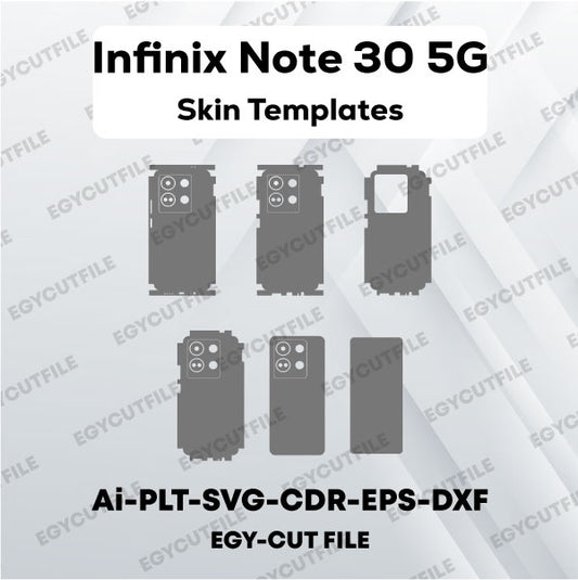 Infinix Note 30 5G Vector Skin Cut Files