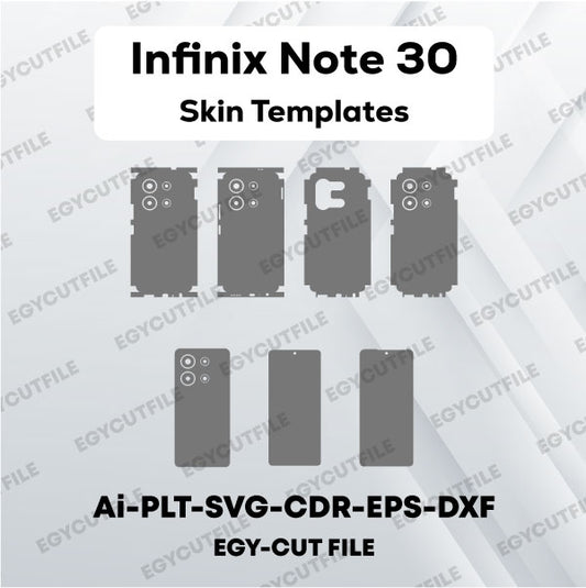Infinix Note 30 Vector Skin Cut Files