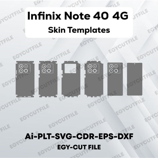 Infinix Note 40 4G Vector Skin Cut Files