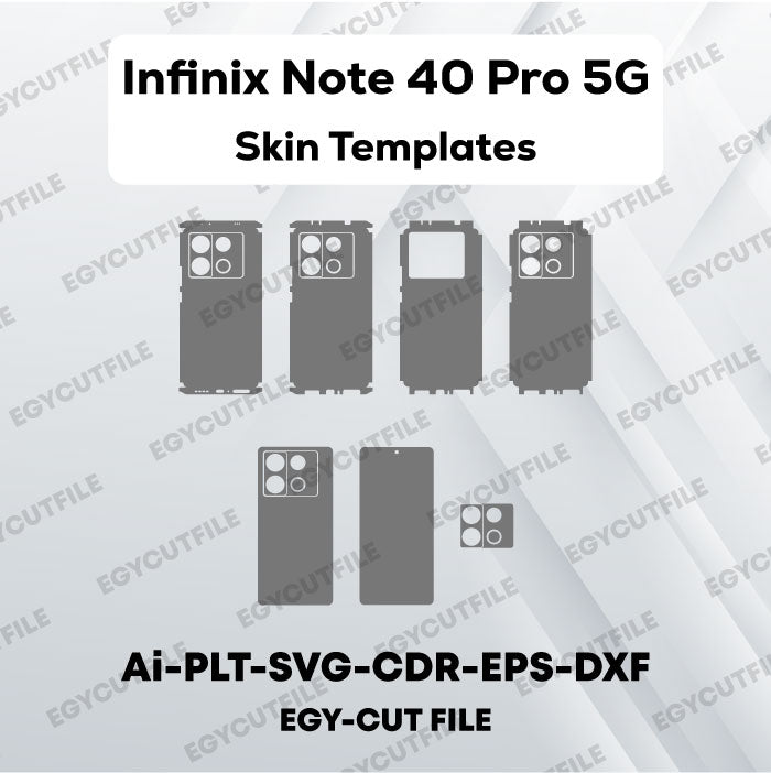 Infinix Note 40 Pro 5G Vector Skin Cut Files