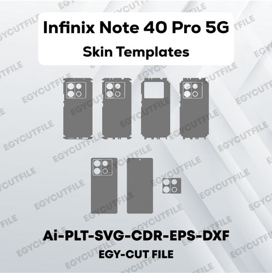 Infinix Note 40 Pro 5G Vector Skin Cut Files