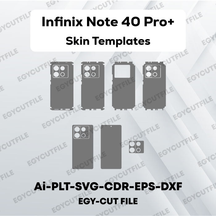 Infinix Note 40 Pro+ Vector Skin Cut Files
