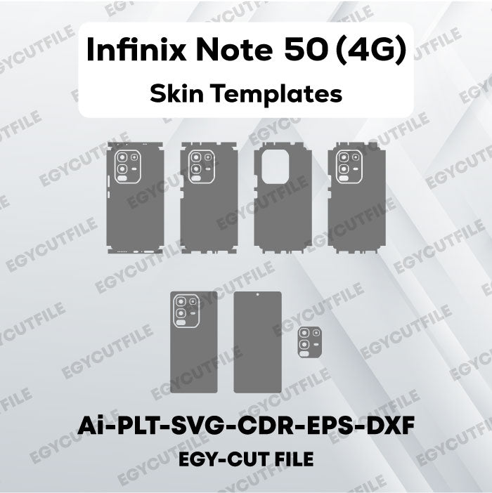 Infinix Note 50 4G Vector Skin Cut Files