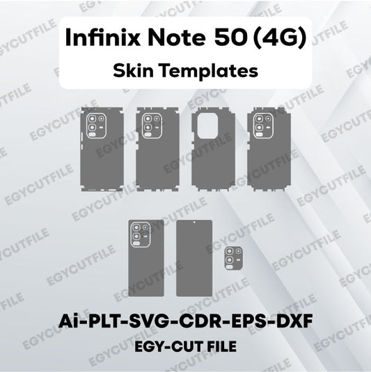 Infinix Note 50 4G Vector Skin Cut Files