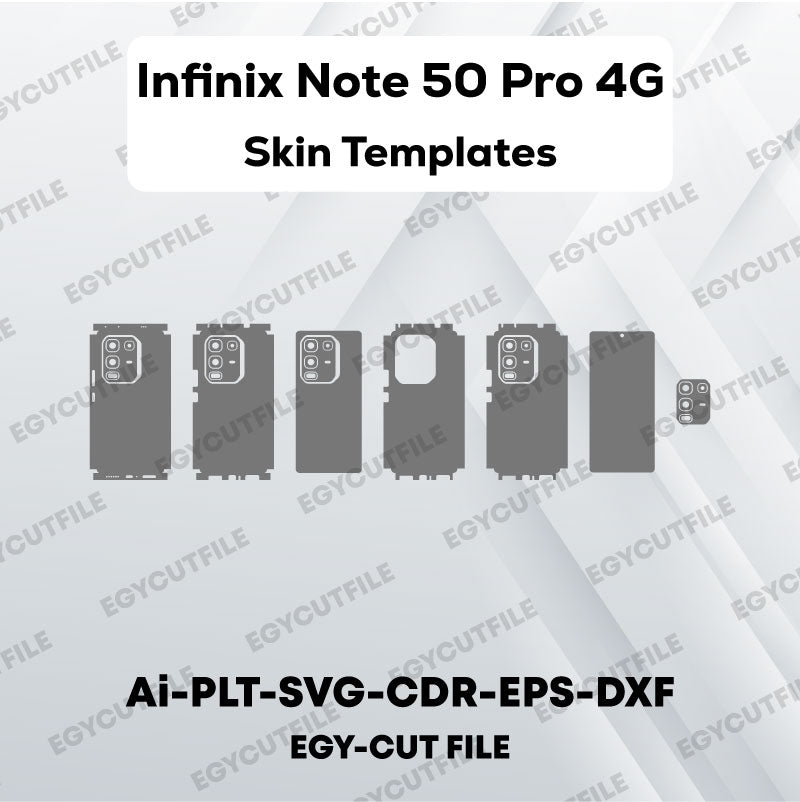 Infinix Note 50 Pro 4G Vector Skin Cut Files