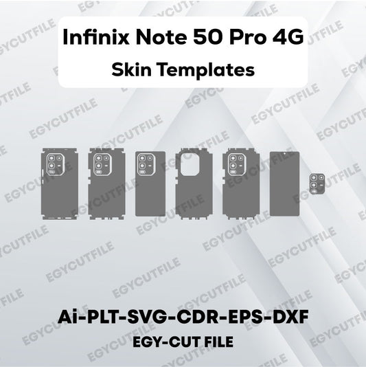 Infinix Note 50 Pro 4G Vector Skin Cut Files