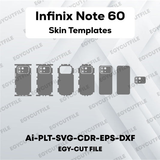 Infinix Note 60 Vector Skin Cut Files