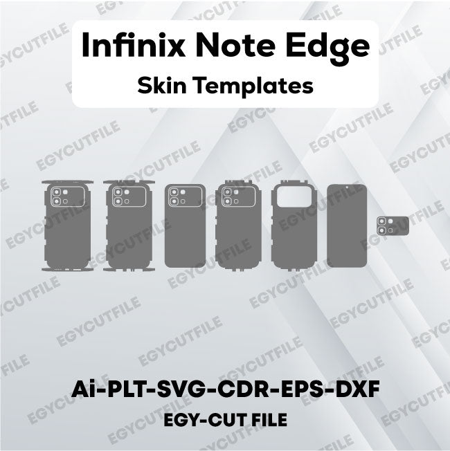 Infinix Note Edge Vector Skin Cut Files