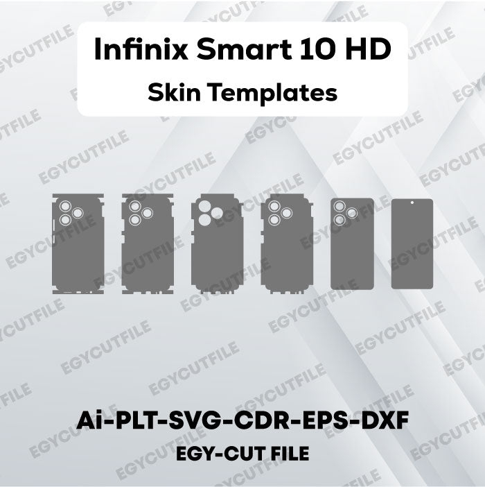 Infinix Smart 10 HD Vector Skin Cut Files