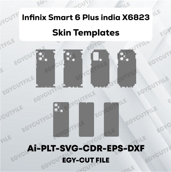 Infinix Smart 6 Plus india X6823 Vector Skin Cut Files