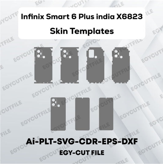 Infinix Smart 6 Plus india X6823 Vector Skin Cut Files