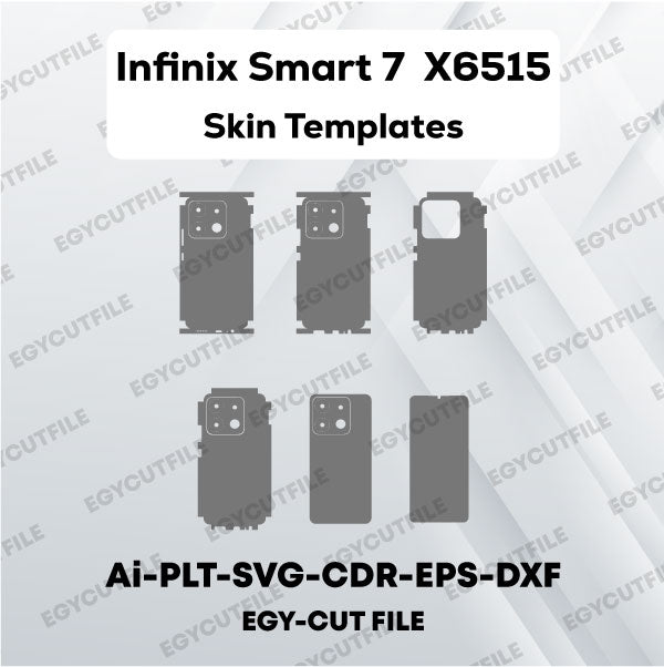 Infinix Smart 7  X6515 Vector Skin Cut Files