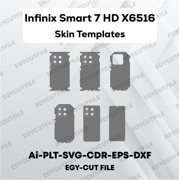 Infinix Smart 7 HD X6516 Vector Skin Cut Files