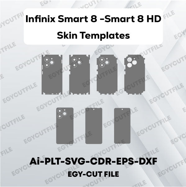 Infinix Smart 8 HD-Infinix Smart 8 Vector Skin Cut Files