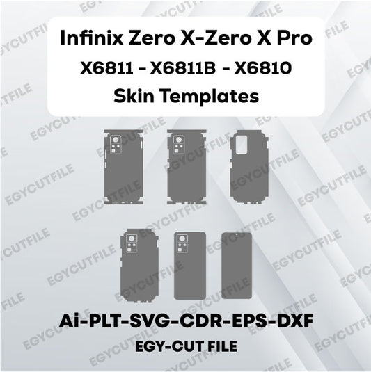Infinix Zero X-Zero X Pro X6810-X6811-X6811B Vector Skin Cut Files