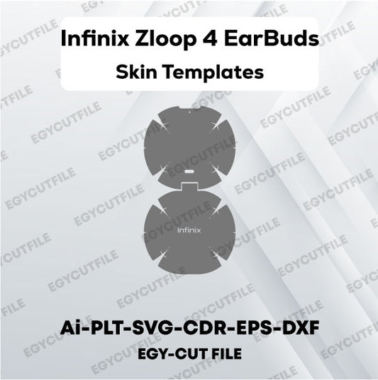 Infinix Zloop 4 EarBuds Vector Skin Cut Files