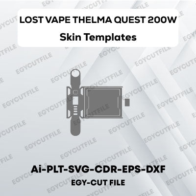 LOST VAPE THELMA QUEST 200W Vector Skin Cut Files