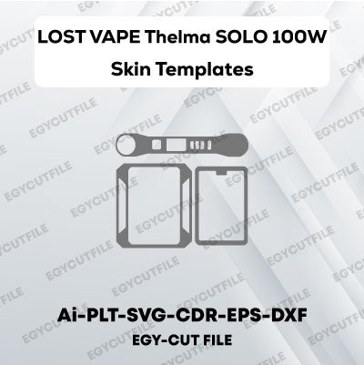 LOST VAPE THELMA SOLO 100W Vector Skin Cut Files