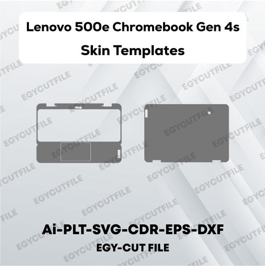 Lenovo 500e Chromebook Gen 4s Vector Skin Cut FIles