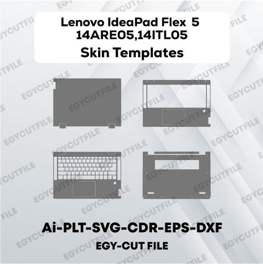 Lenovo IdeaPad Flex 5 14ARE05,14ITL05 Vector Skin Cut Files