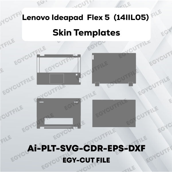 Lenovo Ideapad  Flex 5 14IIL05  Vector Skin Cut Files