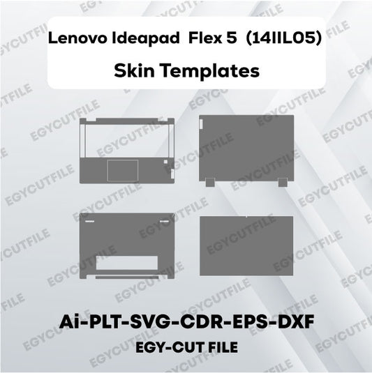 Lenovo Ideapad  Flex 5 14IIL05  Vector Skin Cut Files