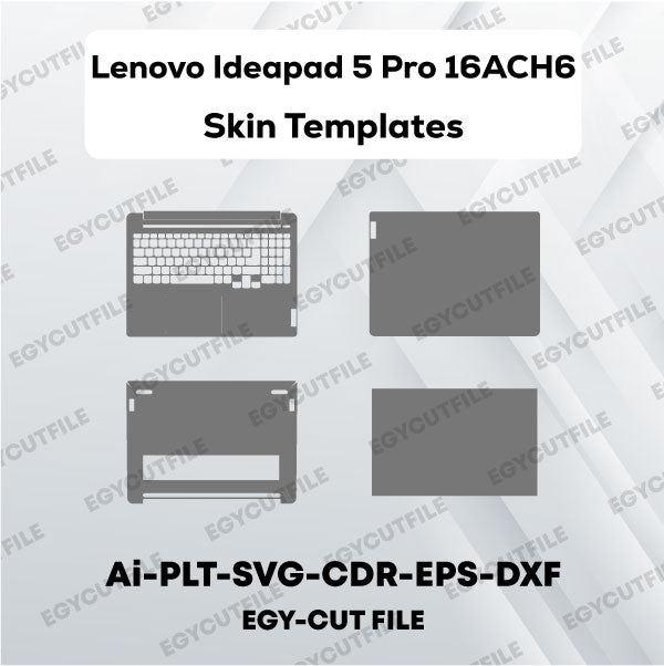 Lenovo Ideapad 5 Pro 16ACH6 Vector Skin Cut Files