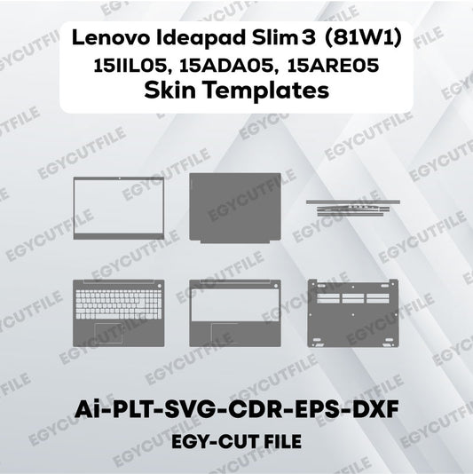 Lenovo Ideapad Slim 3 15IIL05, 15ADA05, 15ARE05 (81W1) Vector Skin Cut Files