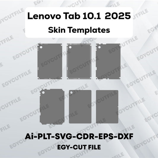 Lenovo Tab 10.1 2025 Vector Skin Cut Files