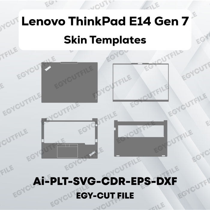 Lenovo ThinkPad E14 Gen 7 Vector Skin Cut Files